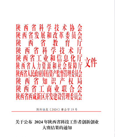 传媒学院获2024年陕西省科技工作者创新创业大赛二等奖